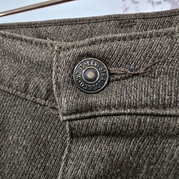 Vintage Levis Pants Mens 38 X 30 Brown 90s Dacron Straight Leg Pressed - Picture 3 of 12